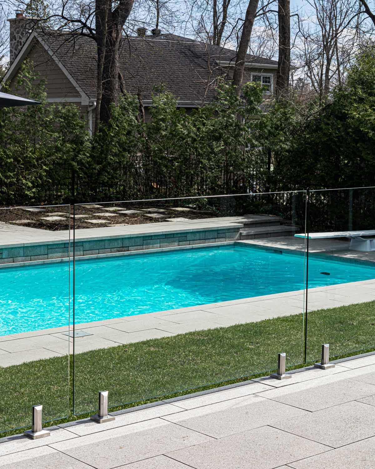 clôture en verre