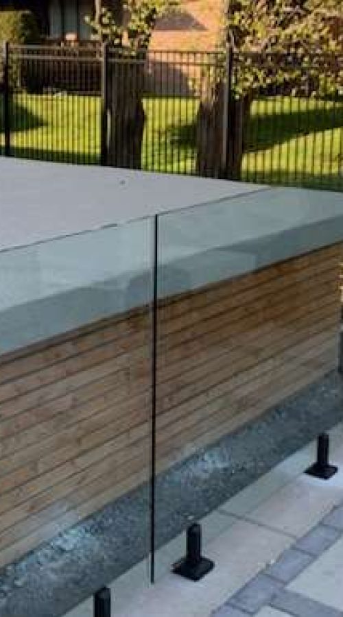 clôture en verre